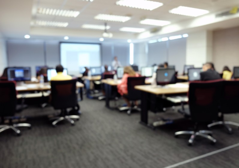 People working at office